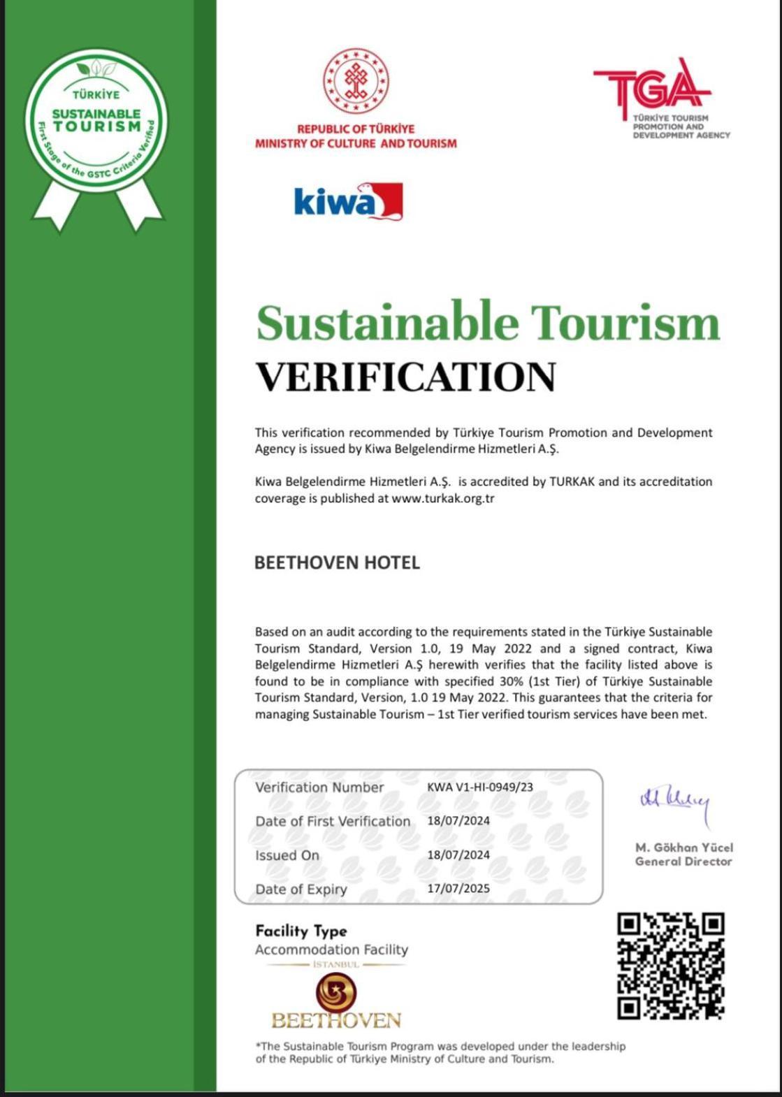 Beethoven Hotel - Special Category Estambul Exterior foto